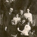 Janez Titan, niece Marija, sister Tereza, nephew Janez, mother Marija, wife Zinka with son Stanko, father Janez