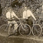 Janez Titan with his friend Franc Novak (student of Architecture in Vienna), 1932